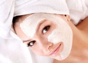 Masque de ton blanc