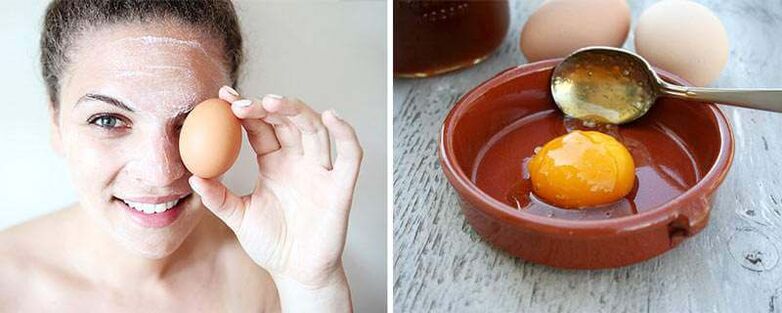 Masque aux œufs pour le rajeunissement de la peau